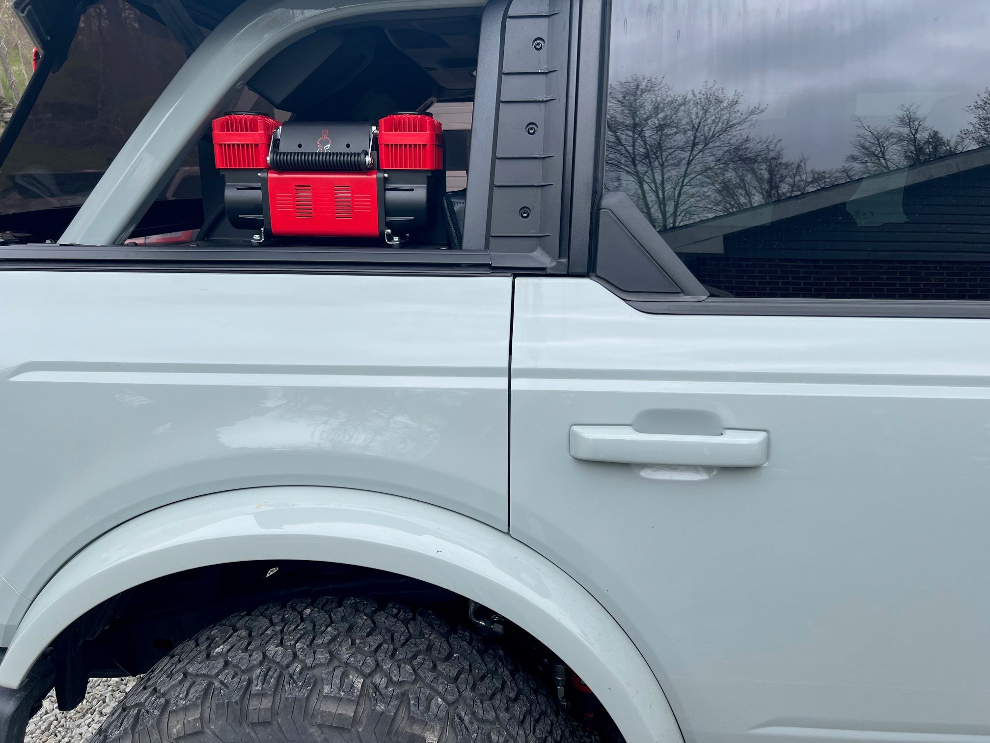 Thor's Lightning Refuge MOLLE Portable Air Compressor Mount for 6th Generation Ford Bronco 4-Door 2021-Present Thor's Lightning Refuge MOLLE Portable Air Compressor Mount for 6th Generation Ford Bronco 4-Door 2021-Present